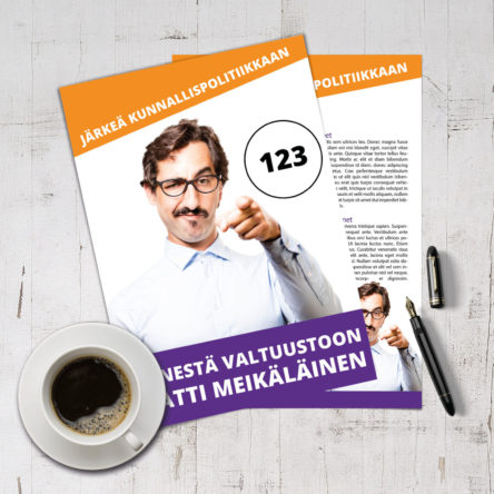 Vaalimainos A6 (170g Sileä)