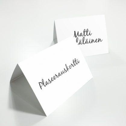 Taitettavat Plaseerauskortit