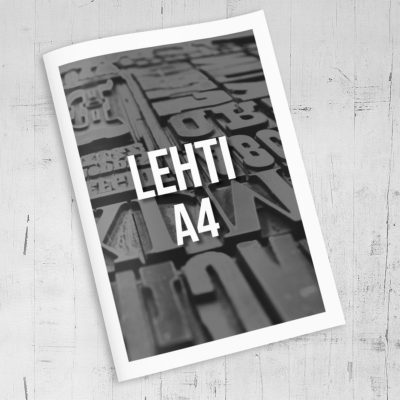 A4 tulostelehdet mustavalkoinen